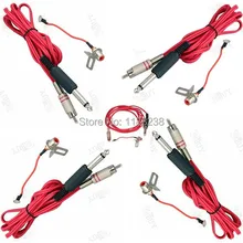 5 шт. новая машинка для тату клип шнур RCA Jack конверсионный набор 1/" набор аксессуаров для тату