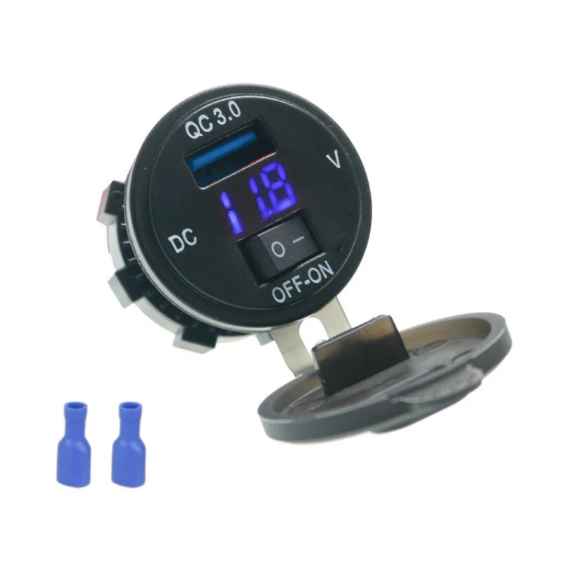 QC3.0 USB мотоциклетный прикуриватель автомобильный зарядное устройство розетка