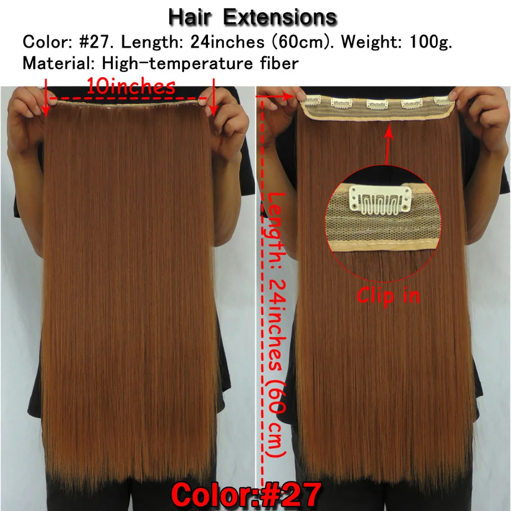 Wjz10060/5 шт./Xi. rocks парик Синтетический 25 цветов клип парики для наращивания волос женские прямые зажимы штук 60 см длина шиньон