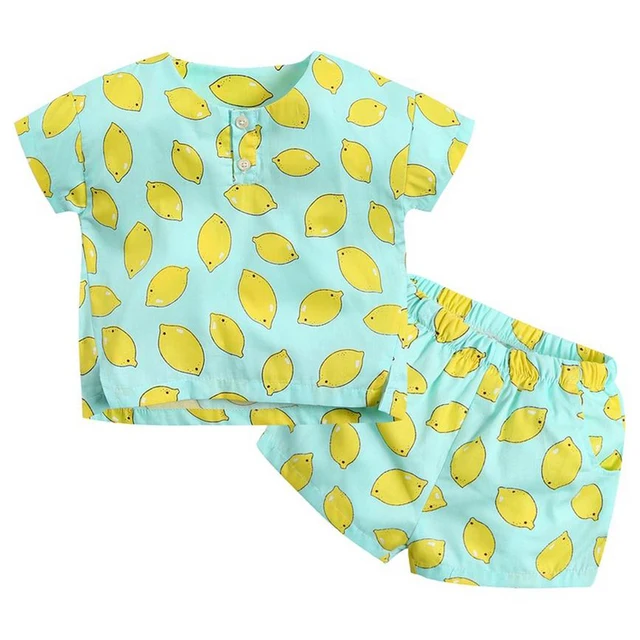 Girls And Boys Kids Clothing Set Custom Print Baby T Shirt Cotton