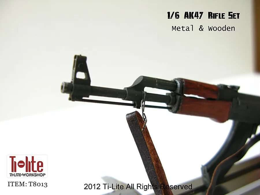 Ti-lite T8013 1/6 Matel& Деревянный AK47 набор для ружья оружия реквизит для 1" Коллекционная Фигурка DIY