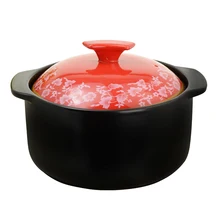 Керамика тушить горшок запеканка плита суп кастрюля с крышкой