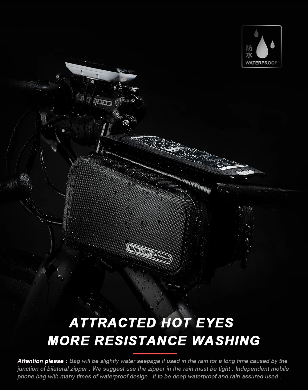 Top Rhinowalk Bicycle Frame Tube Bag Cycling Double Pouch Road Bike Top Tube Pannier MTB Full Waterproof 6 Inches Cellphone Bag Pack 1 Top Rhinowalk Bicycle Frame Tube Bag Cycling Double Pouch Road Bike Top Tube Pannier MTB Full Waterproof 6 Inches Cellphone Bag Pack 1