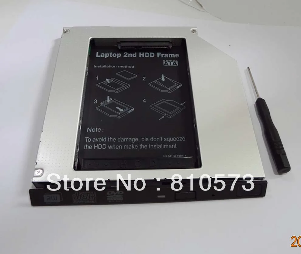 2nd SATA Hard Drive HDD caddy for Toshiba Satellite P200 P200D P205