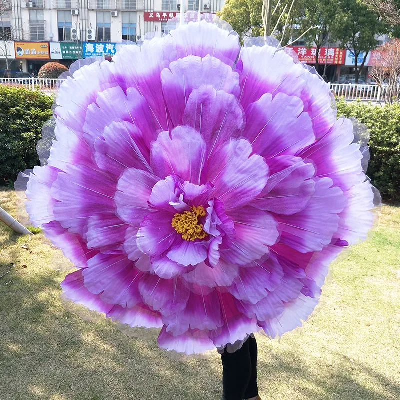 Comprar Peony 1 unids 90 100 cm diametre flores artificiales peonía paraguas baile utilería la actuación tomar paraguas