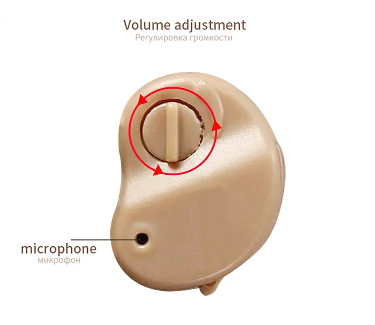 Мини невидимый слуховой аппарат для пожилых глухих слуховых аппаратов Ультра маленький усилитель цифровой слуховой аппарат усилитель звука