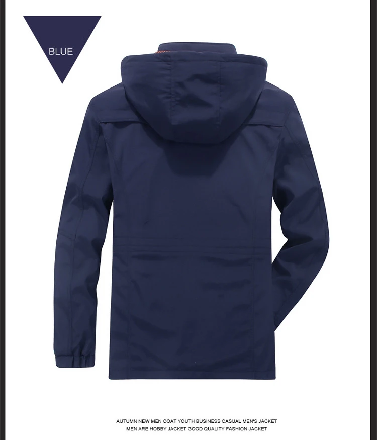 Waliicorners Mlitary Jacket Men Autumn Casual Windbreaker Mens Spring Jacket Hooded Collar Wide-waisted Breathable Mens Outerwear M-4XL 14 7