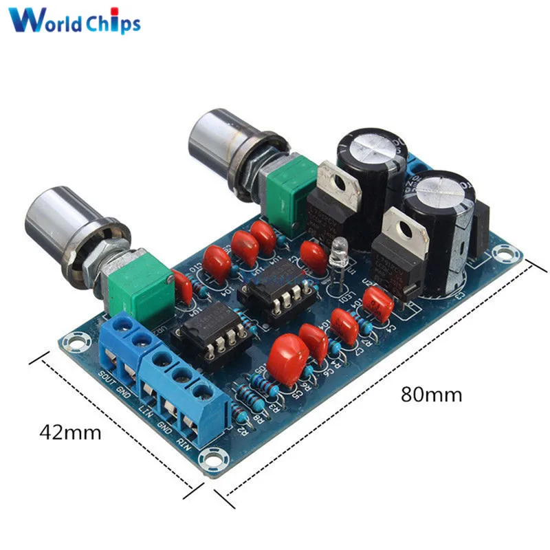 

NE5532 Low Pass Filter Board Level Before The Board Finished Plate Overweight Subwoofer Sound Palette Low-Pass Filter 9-15V