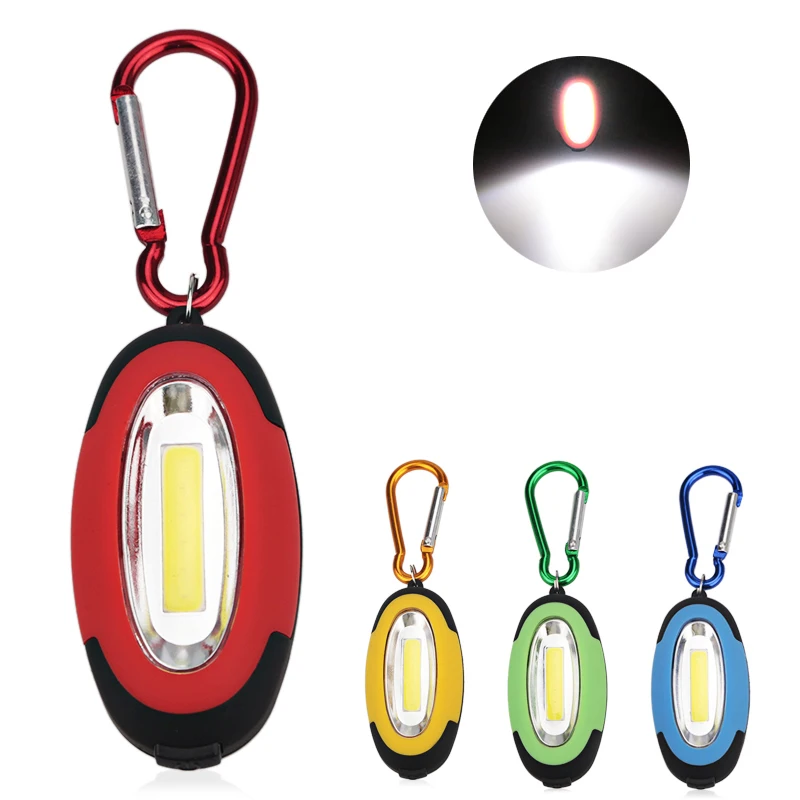 

Mini Keyring Torch COB Led Flashlight Night Light 3 Modes Portable Mini Key Chain Torch Light Lamp Red Yellow Blue Green