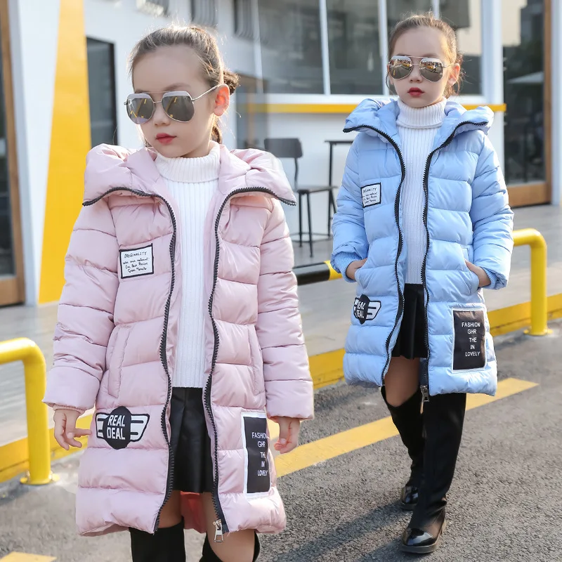 Girls Winter Jacket Limited Acetate Novelty Unisex Letter The New Winter Coat Girl Children In Long