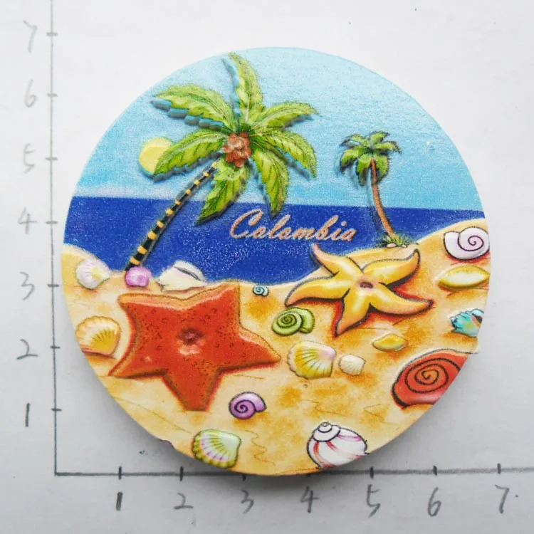 

Colombia Scenic Refrigerator Magnetic Sticker Famous Landscape Fridge Magnet Modern Home Kitchen Decor Wholesales Drop Shipping