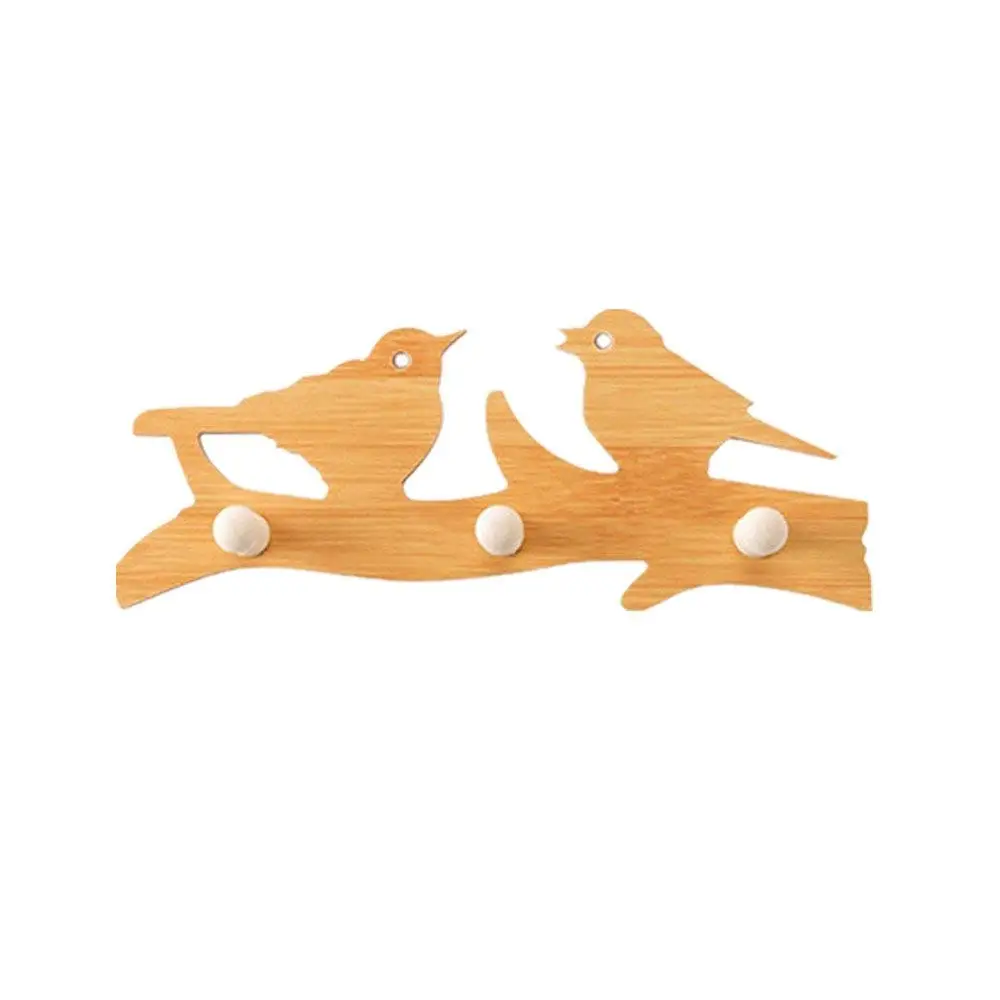 

Deal Wooden Wall Hooks Hanger Creative Wall Hanging Rack for Coat,Hat,Clothes,Key Wall Decoration Hanger Hooks Rack