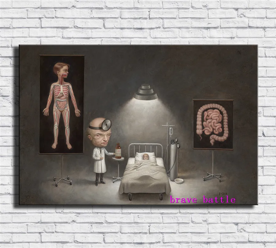 

Mark Ryden Childish Strange Dark World Canvas Painting Living Room Bedroom Home Decor Modern Mural Art Oil Painting #045