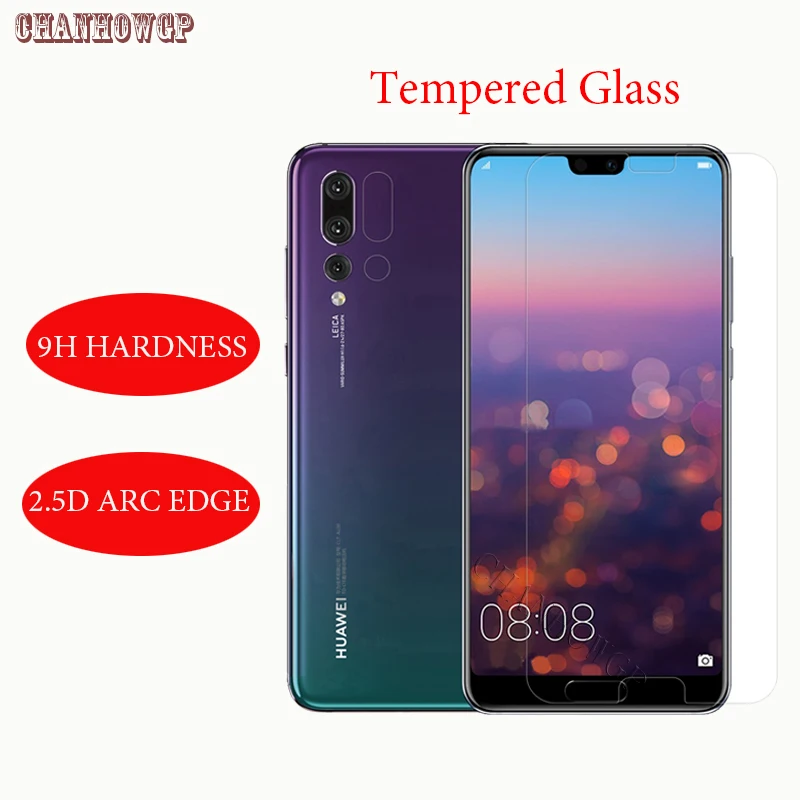Закаленное стекло для Huawei P20 Lite Nova 3E HD Взрывозащищенная Защита экрана Pro Чехол