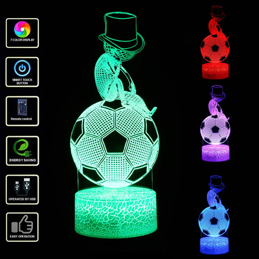 

LED 3D Illuminated Lamp Optical Illusion Desk Night Light With 7 Color Changing