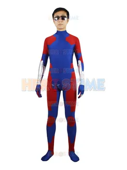 

Deadpool Costume Cool Blue Custom Deadpool Superhero Costume spandex full body zentai suit Factory wholesale For Adult/Kids