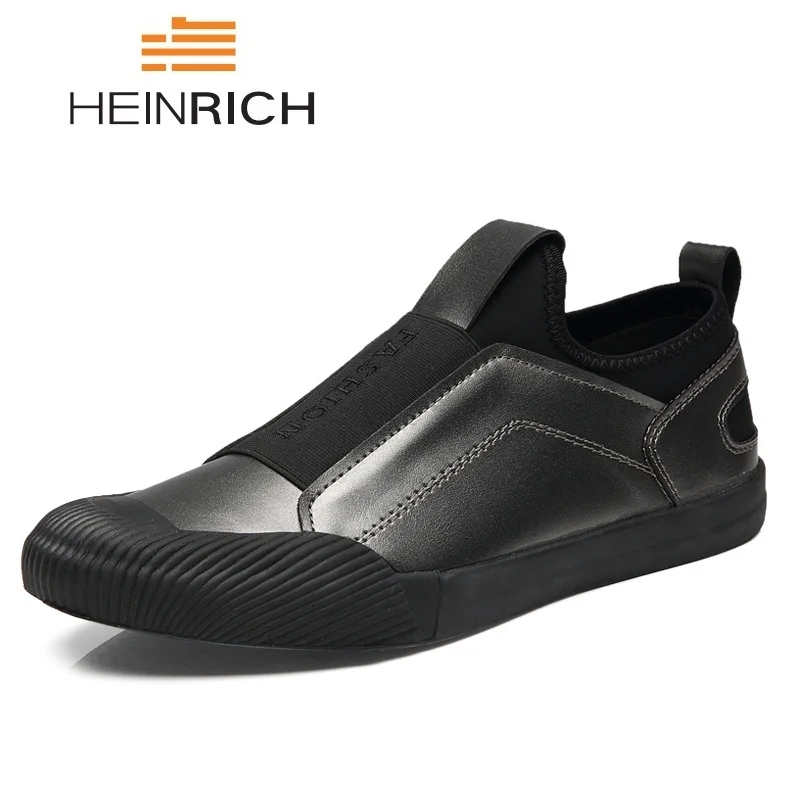 

HEINRICH Leather Shoes Men High Quality Designer Sneakers Slip-On Shoes Men Tenis Casual Masculino Footwear Zapatillas Hombres