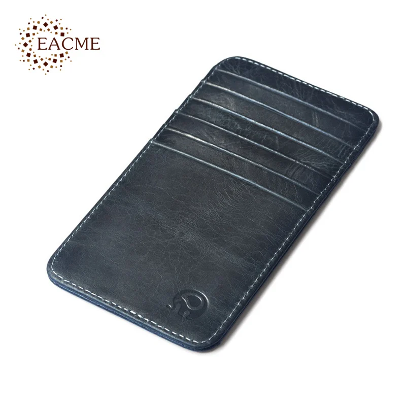 Wholesale Retro Leather 12 Slot Credit Card Case Thin Business Bank Card Holder Long Card Wallet