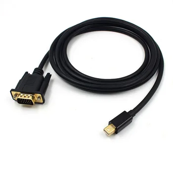 1.8M Mini Displayport Cable DP To VGA Cable Male Thunderbolt Mini Adapter Cable For Apple Macbook Pro Air Mini iMac