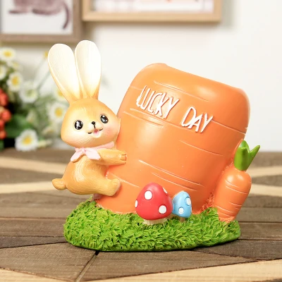 Creative Cute Pen Holder Rabbit Cactus Unicorn Pencil Holder