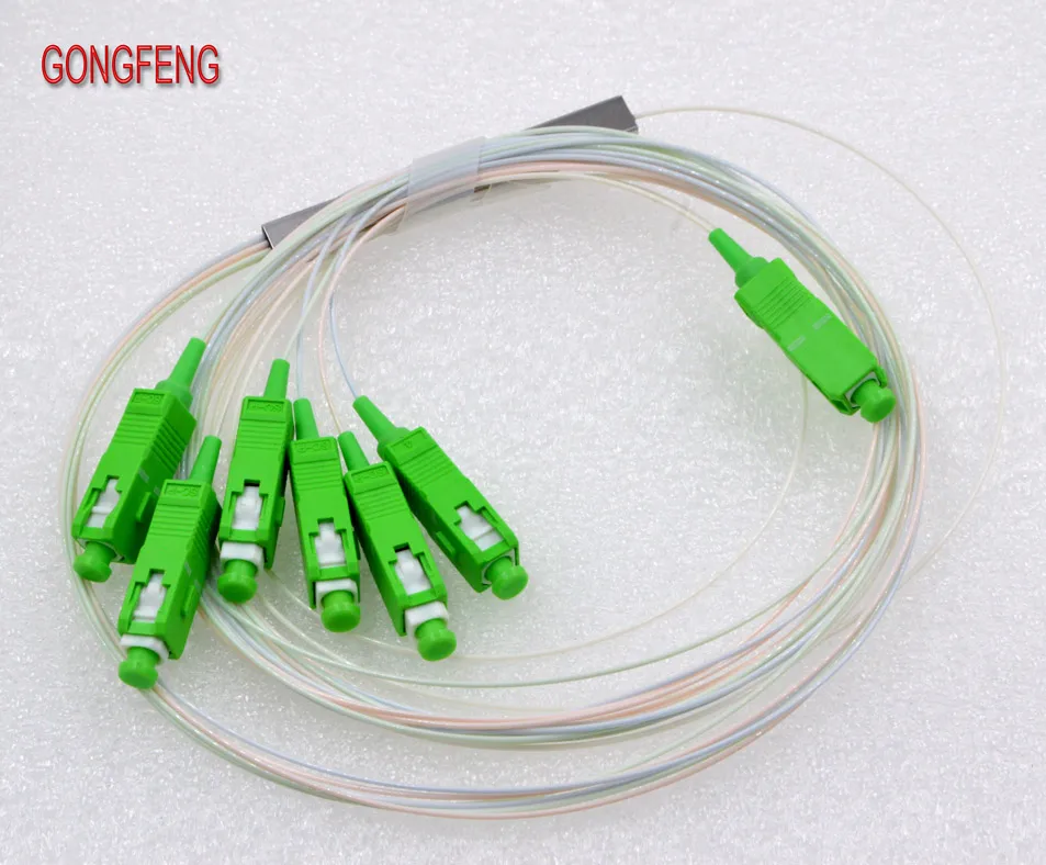 GONGFENG 10 шт. новый разъем 0 9 мм одномодовый 1:6 оптоволоконный Сплиттер PLC