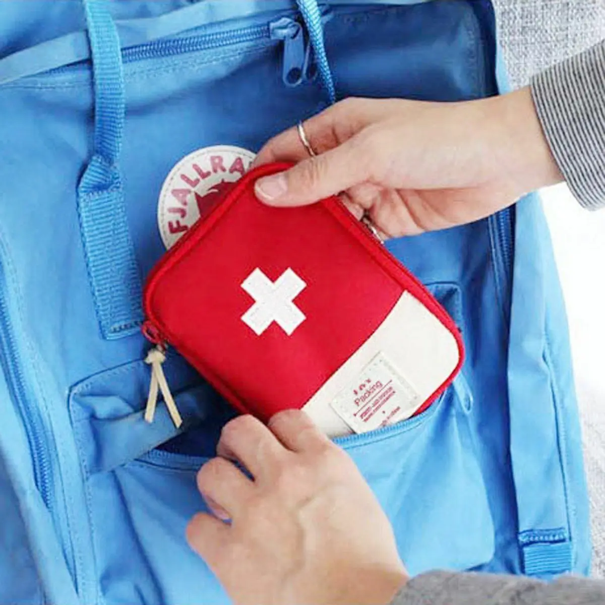 

Faroot 3 Colors Mini Emergency Survival First Aid Kit Pack Travel Medical Sports Bag Case Pouch.