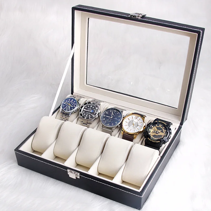 Ювелирные изделия Организатор продажа 2019 пятно оптовая продажа 10 часов получить дисплей чистый цвет браслет часы Pu производителей