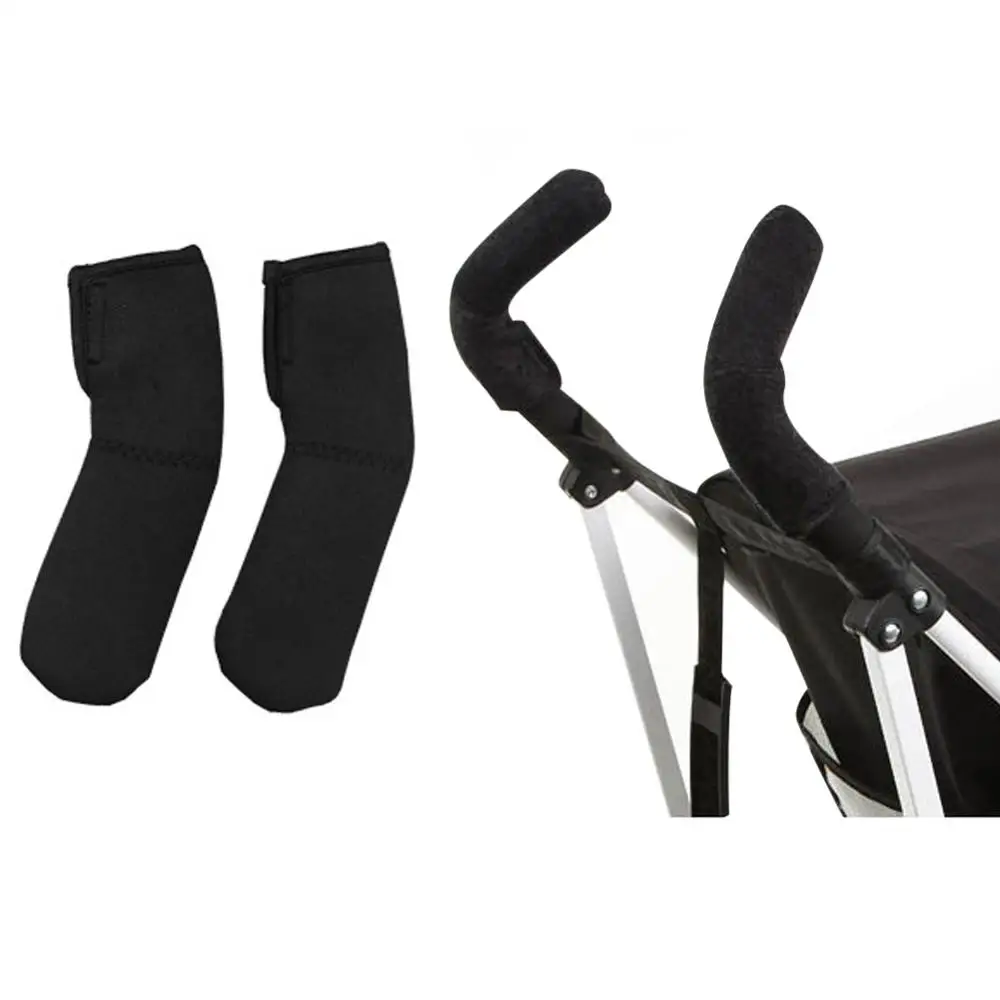 Зимние Утепленные перчатки для детской коляски варежки тележки коляски перчатки для мам детские коляски перчатки аксессуары - Цвет: 2PCS Grip Cover