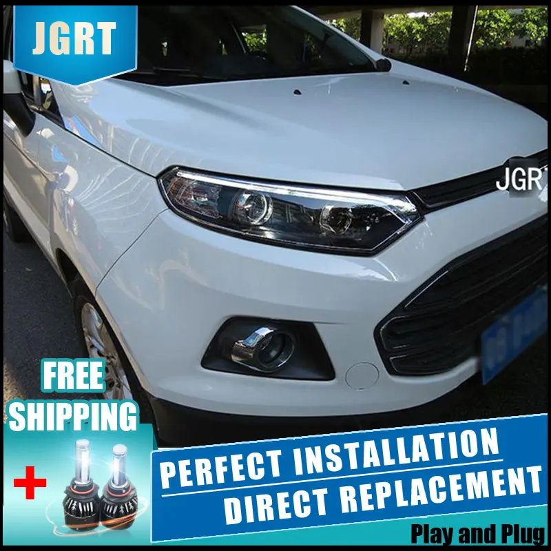 2PCS LED Headlights For Ford kuga 2013 2014 Car Led Lights Double Xenon