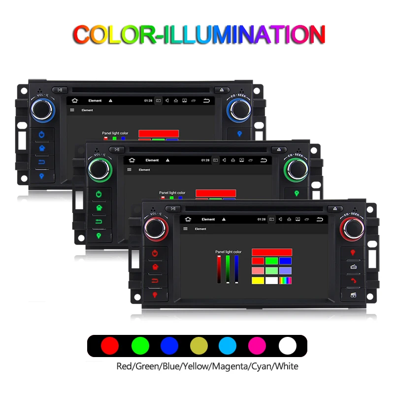 Discount Car Multimedia player 2 din android 8.0 8.1 Radio For Jeep/Chrysler/Dodge/Liberty/Wrangler/Sebring/Grand Cherokee Radio GPS Wifi 31