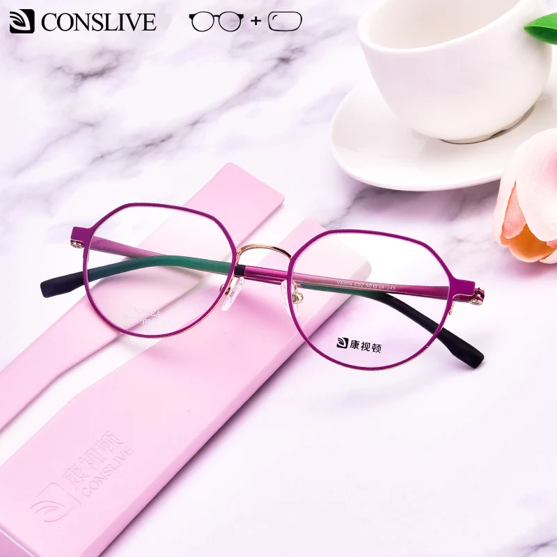 

Women Prescription Glasses Myopia Progressive Optical Photochromic Eyeglasses Minus Glasses Ophthalmic Frame Lenses V6906