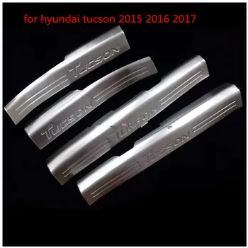 

car Built-in car special welcome pedal threshold of Article built for hyundai tucson 2015 2016 2017 accessories car-styling