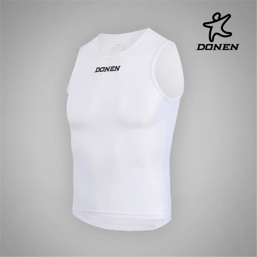 DONEN Велоспорт BASELAYER спортивный внутренний жилет для мужчин велосипедный жилет велосипедные внутренние шорты белого цвета