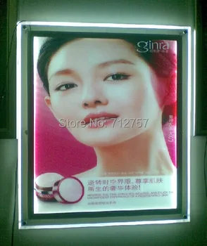 

A2 Size Crystal Frame Led Edge-lit Advertising Signs Light Boxes