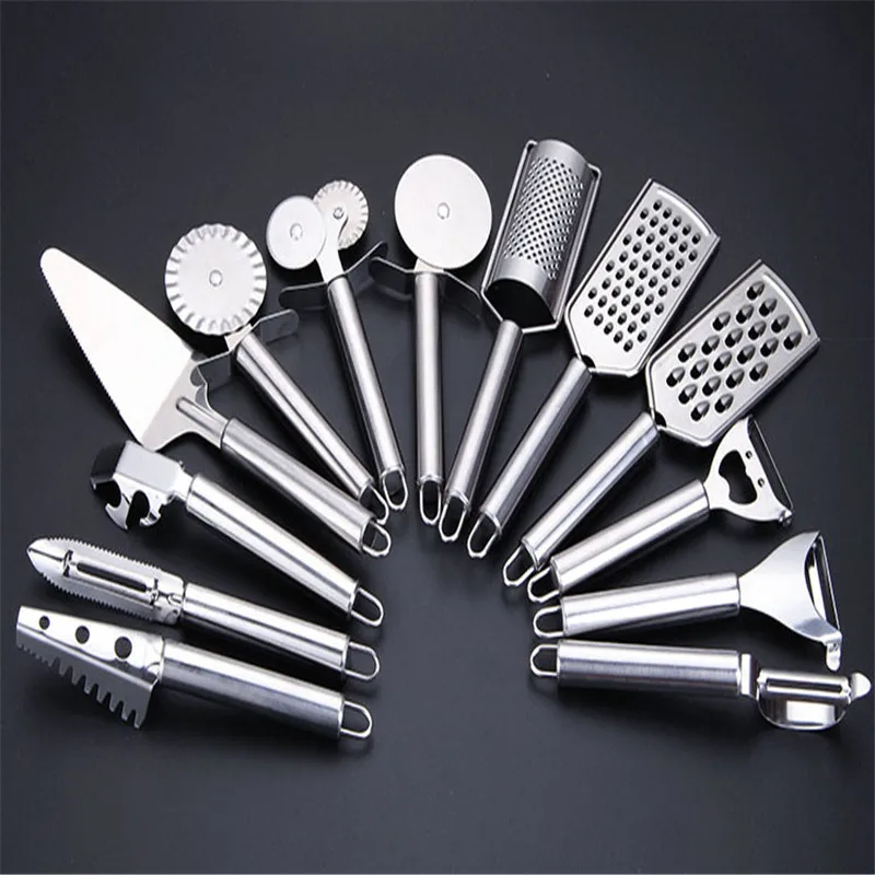 

Stainless Steel Fried Shovel Spatula Steak Pizza Cook Tools Kitchen Utensils Stainless Kitchen Utensils Set Cooking assistant