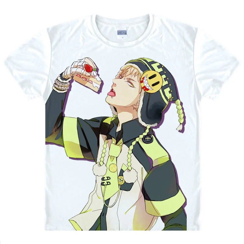 

Anime DRAMAtical Murder Seragaki Aoba, Noiz, Clear, Sei BL T-Shirt Summer Tee Short Sleeve Tops Unisex Cosplay S-XXL