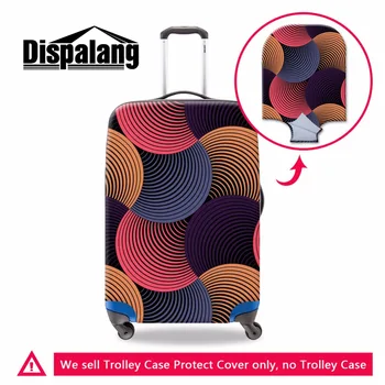 

Dispalang Geometric Luggage Protective Floral Stretch Luggage Cover Elastic Zipper Suitcase Protectors Waterproof Cover Travel