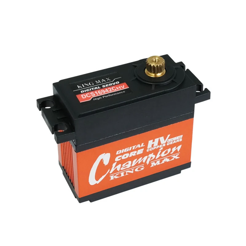 

KINGMAX DCS16942CHV 186g 50kg.cm metal gear big size Servo waterproof programmable digital high voltage for RC hobby spare part