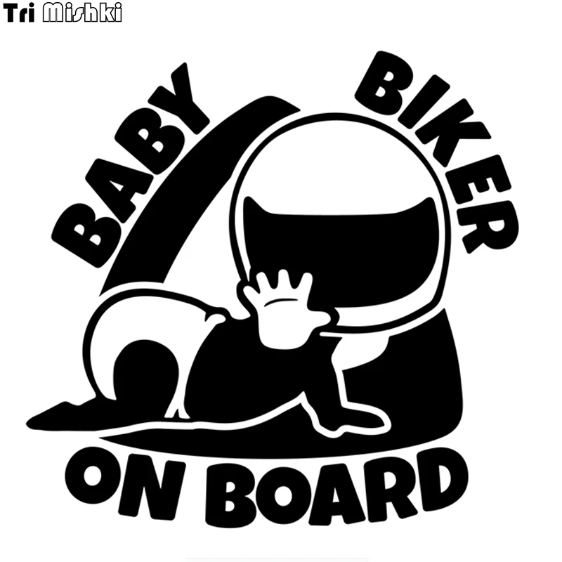 Biker Baby Biker On Board Vinyl Decal Sticker Car Motorbike Motorcycle Laptop