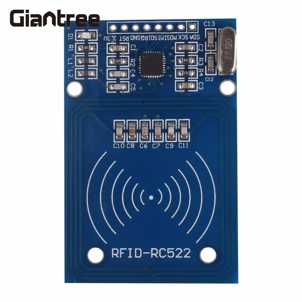 Giantree 13.56 мГц MFRC-522 RC522 радиочастотного RFID NFC карт ic Датчики модуль Телевизионные антенны RFID IC Беспроводной модуль для Arduino