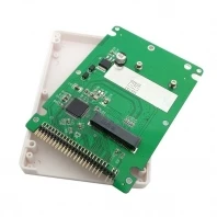 50pcs/lot mSATA mini PCI-E SATA SSD to 2.5 inch IDE 44pin Notebook Laptop hard disk case Enclosure White ,Free shipping By Fedex