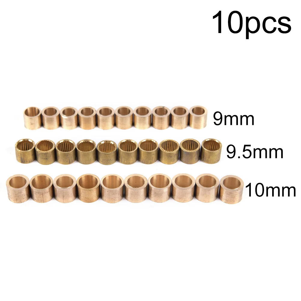 10 шт./лот для бильярда и снукера медный наконечник латунные наконечники кия для игры в снукер наконечники для ремонта кия аксессуары для инструментов 9 мм 9,5 мм 10 мм