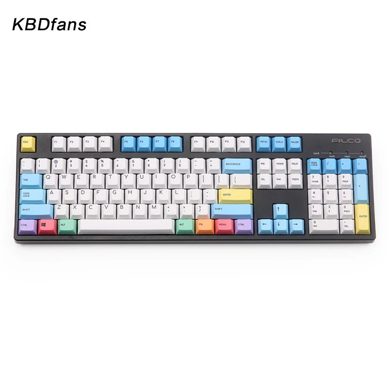 

PBT cherry profile chalk keycaps 123keys for mechanical keyboard color keycap dye subbed keycap