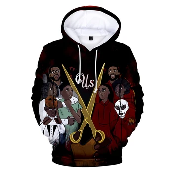 

2019 New listing thriller US Horror Movie casual shirt men women 3D hooded sweatshirt print men's 3D hooded sweatshirt xxs-4xl