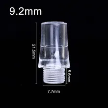 20 шт одноразовые пластиковые хрустальные головки для 9,2 мм бровей татуировки ручка подходит для татуировки размер наконечника: 9,2 мм