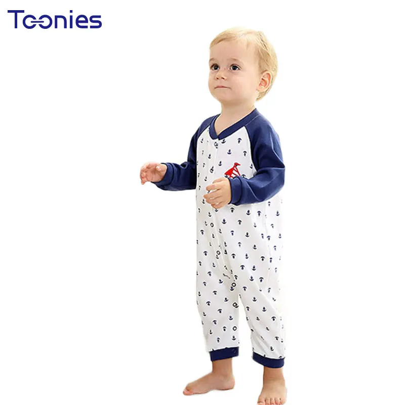 Hot Sale Baby Boy Clothes Cotton Infant Rompers Spring Autumn Boys Jumpsuit Casual Active Kids Climb Costumes Small Child Pajama |