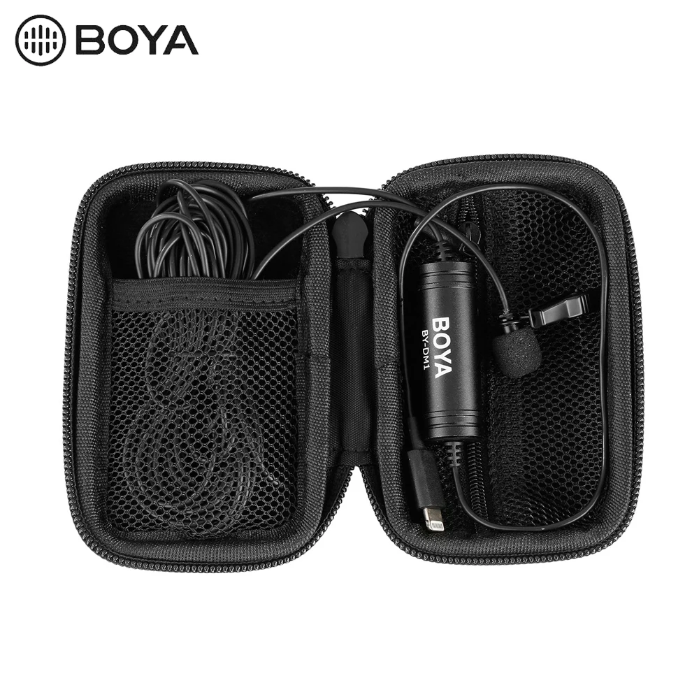 Boya By-Dm1 Профессиональный петличный микрофон для Iphone X/8/8 Plus/7/7 Plus Ipad Mini 4/3/2 Ipad Pro Ipad Air 2 Ipod Touc