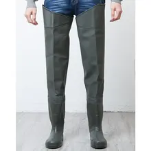 Рыбацкие штаны унисекс с высоким прыжком 0,6 мм ПВХ+ Синтетическая кожа рыбацкие сапоги утолщенная подошва охотничьи рыбацкие сапоги