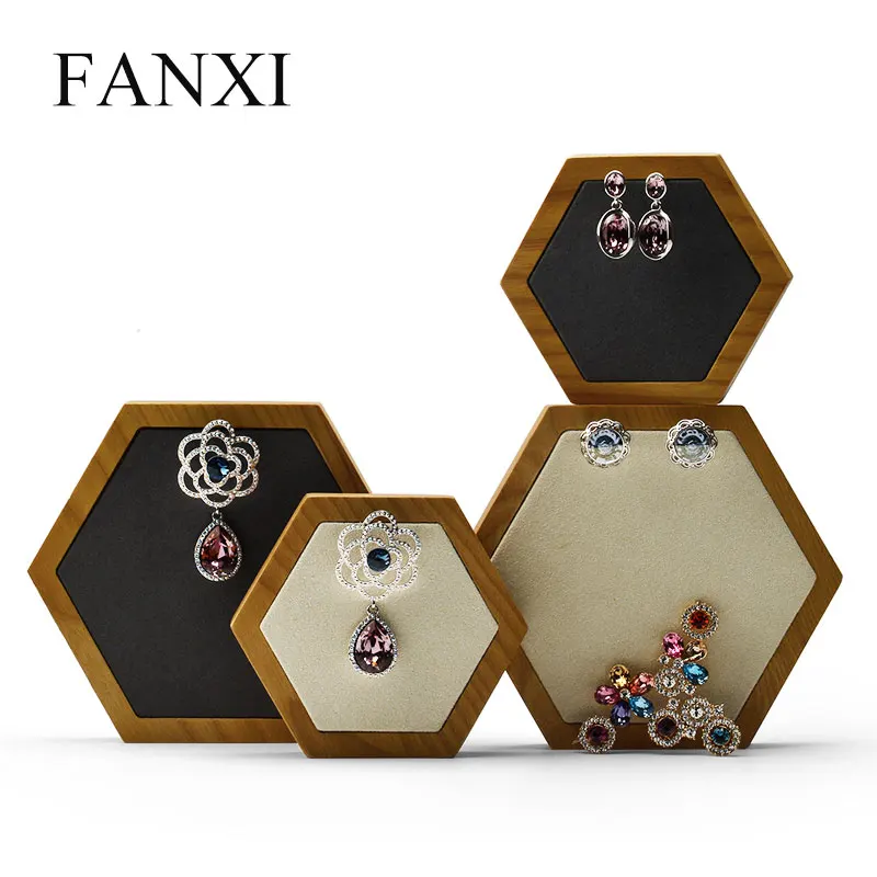 Подставка FANXI из микрофибры для демонстрации ювелирных изделий ожерелья серег