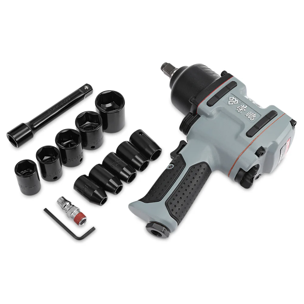 Rongpeng 7445 Professional 1/2 inch Twin Hammer Air Impact Wrench